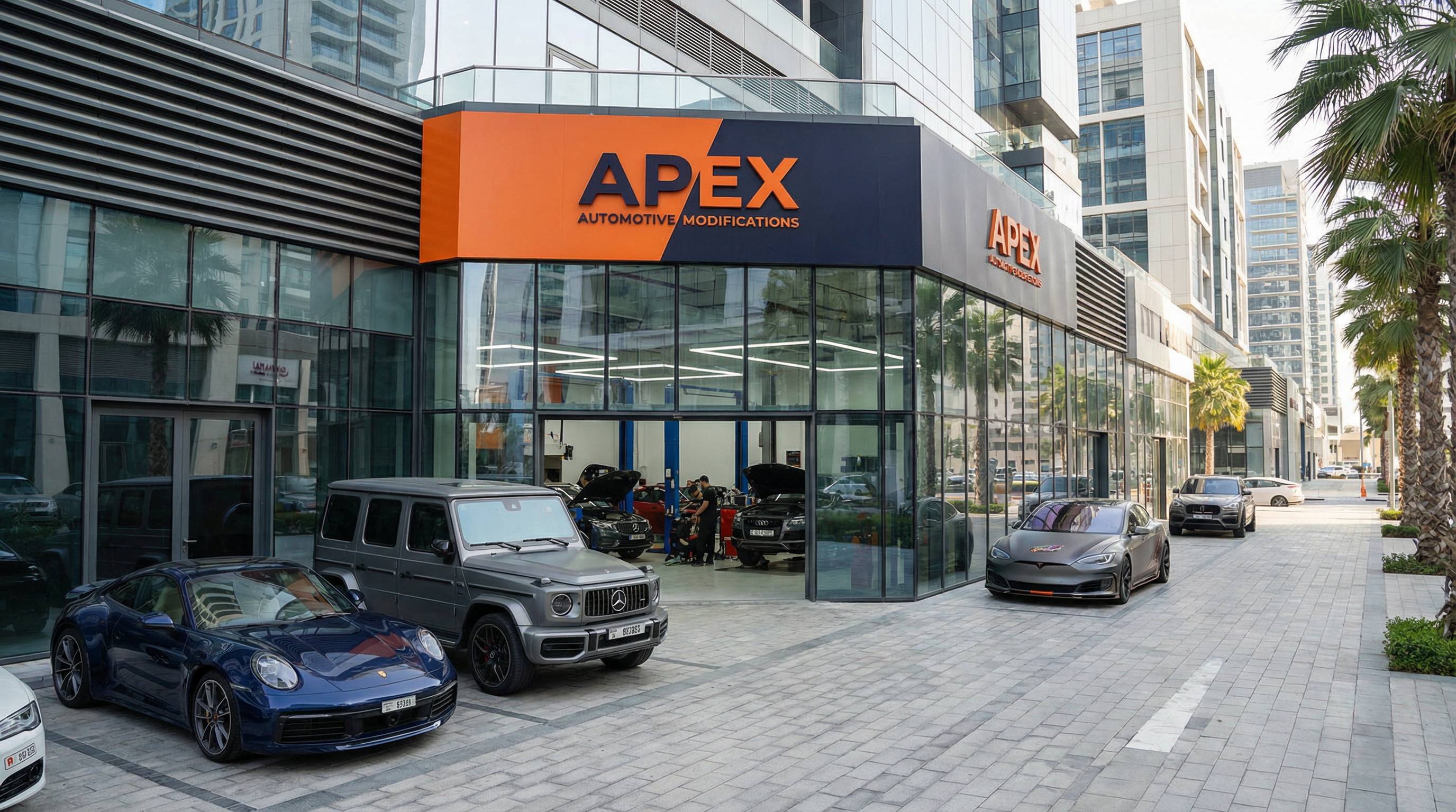 高清3D动漫汽车改装门店